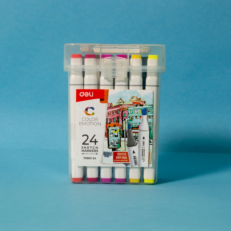 Deli Color Emotion Sketch Markers 70801 Alt