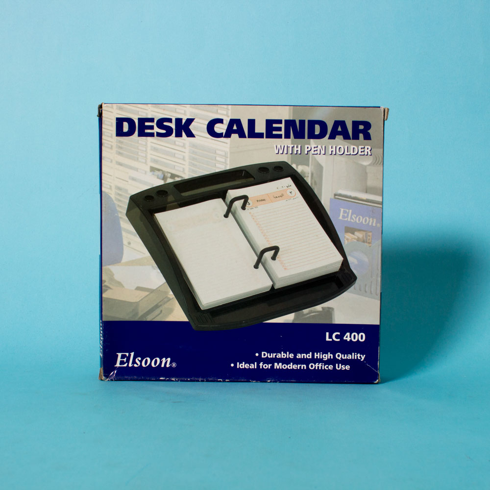 Desk Calendar With Pen HOLDER LC400 Alt