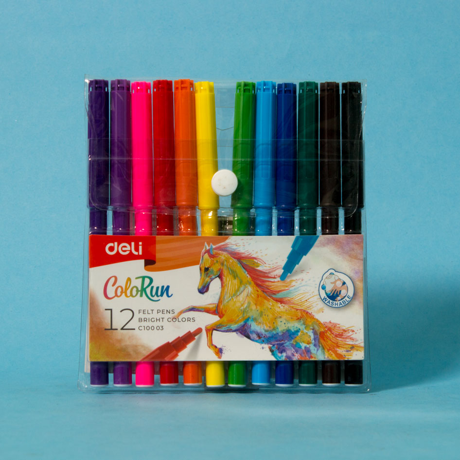 الوان فلوماستر Deli ColoRun Felt Pen C100 Alt